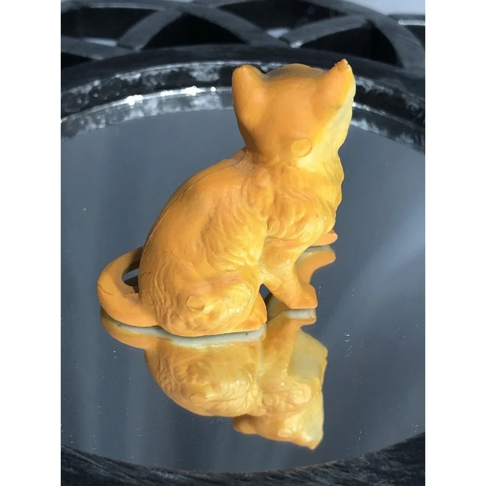 Adorable Small Cat Figurine Collectibles - Set Of 3 - Ceramic